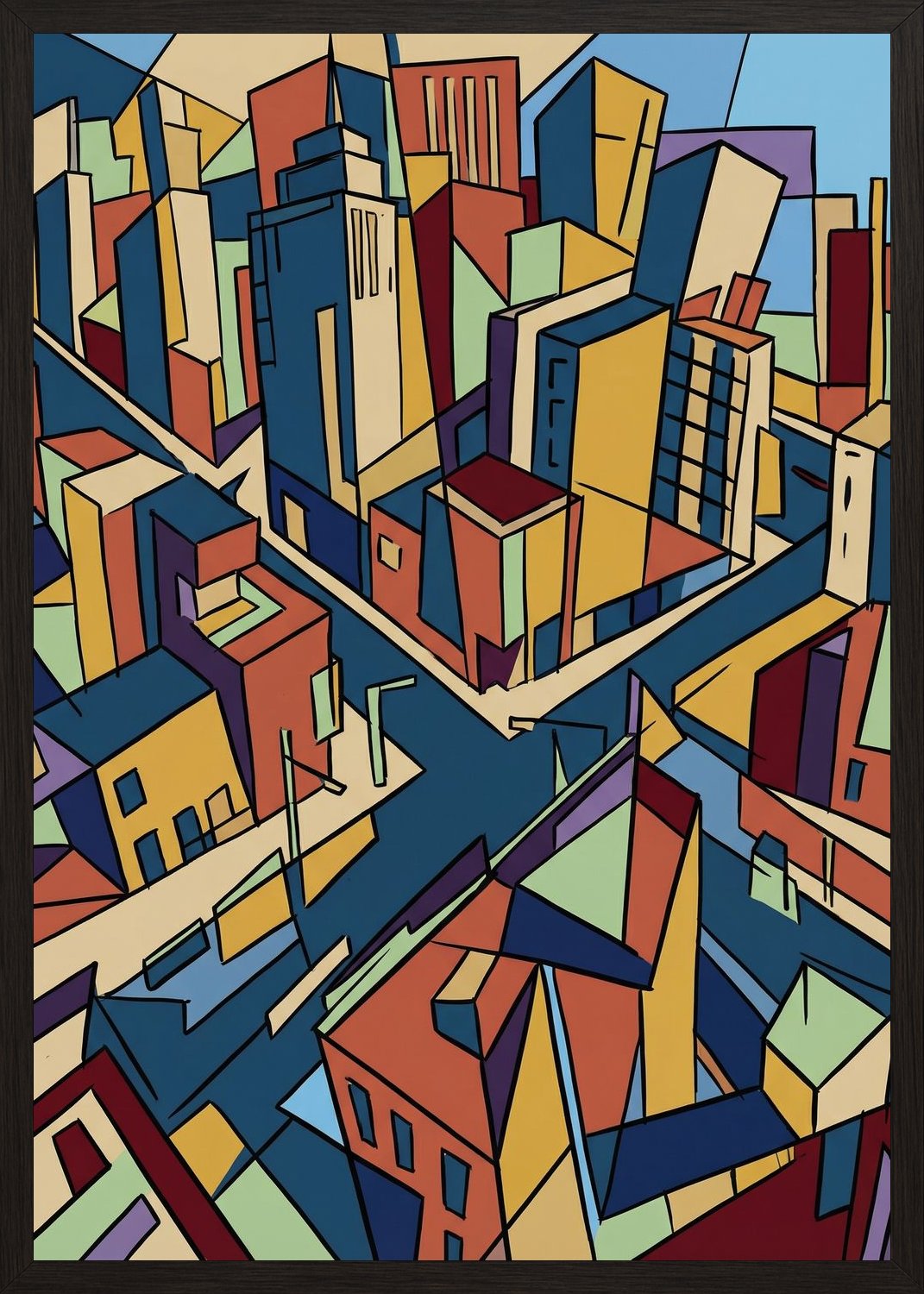 Poster in black frame