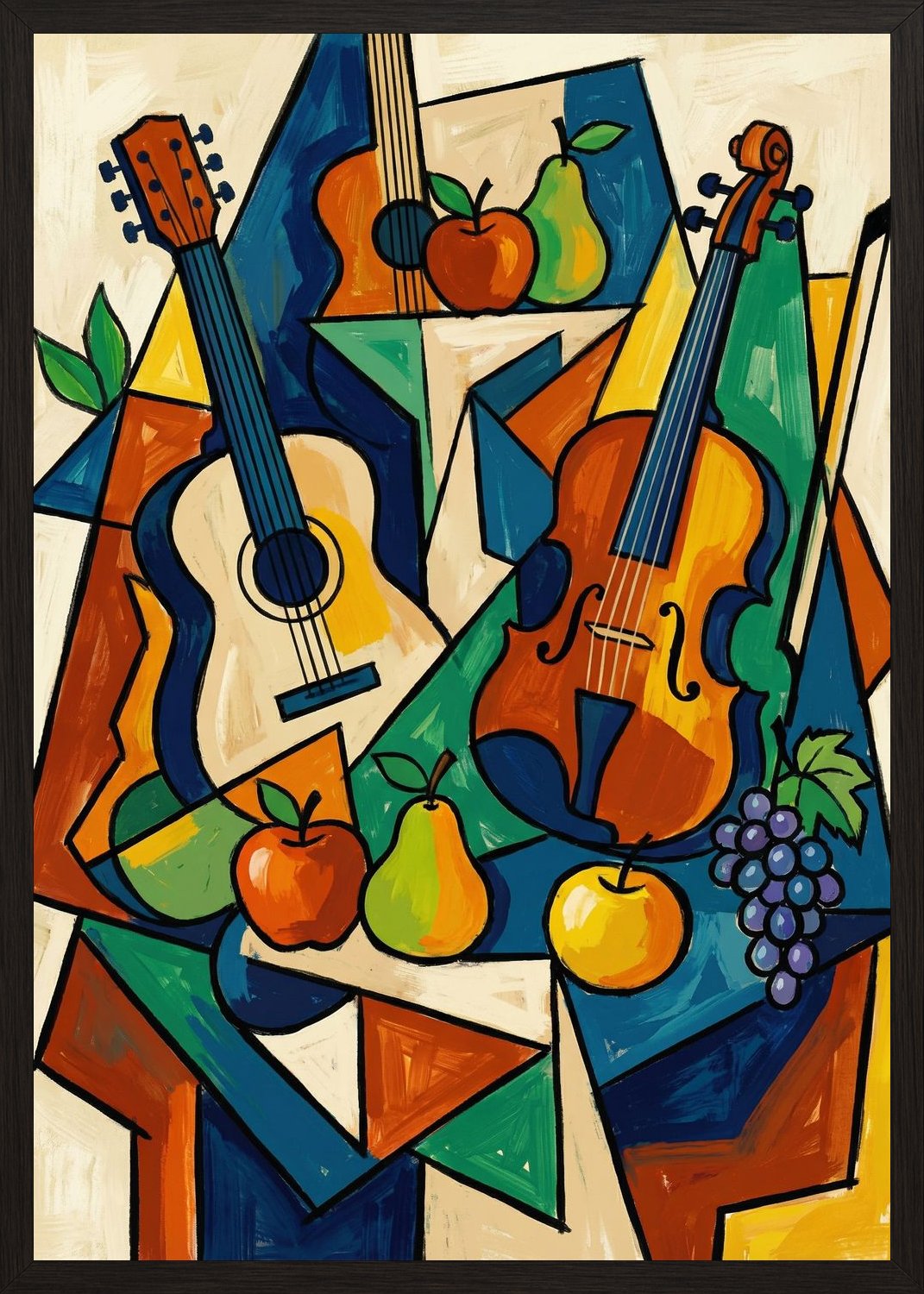 Poster in black frame