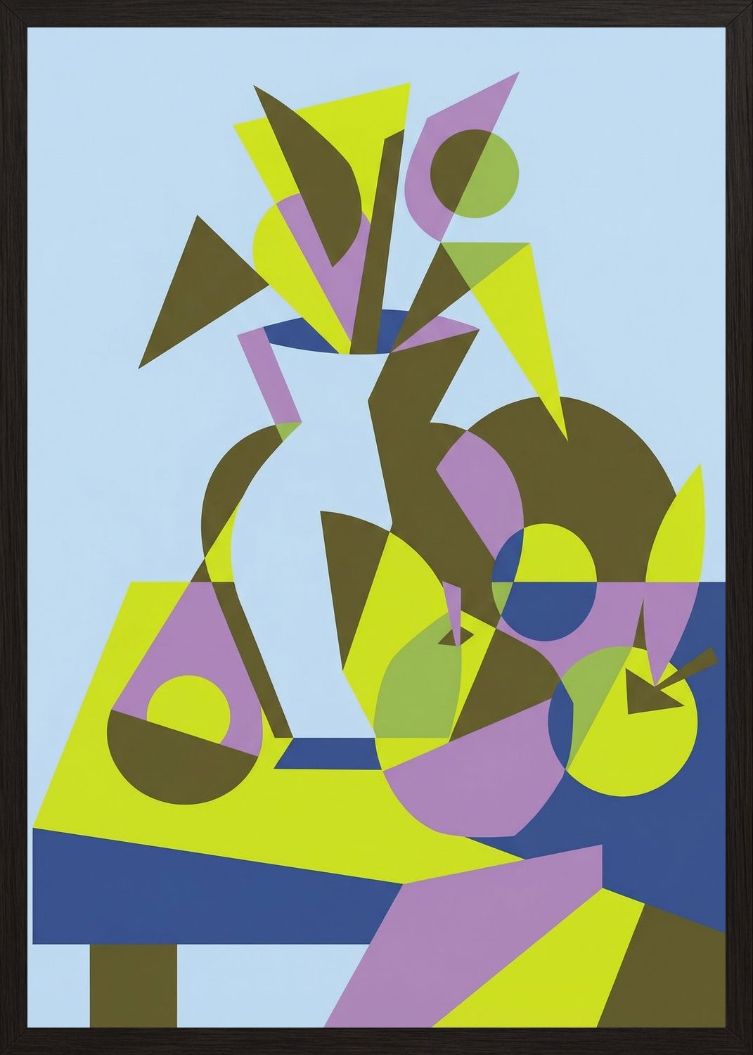 Poster in black frame