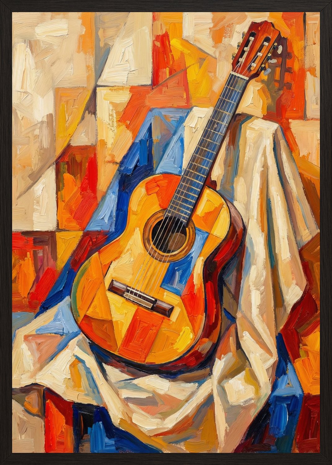 Poster in black frame