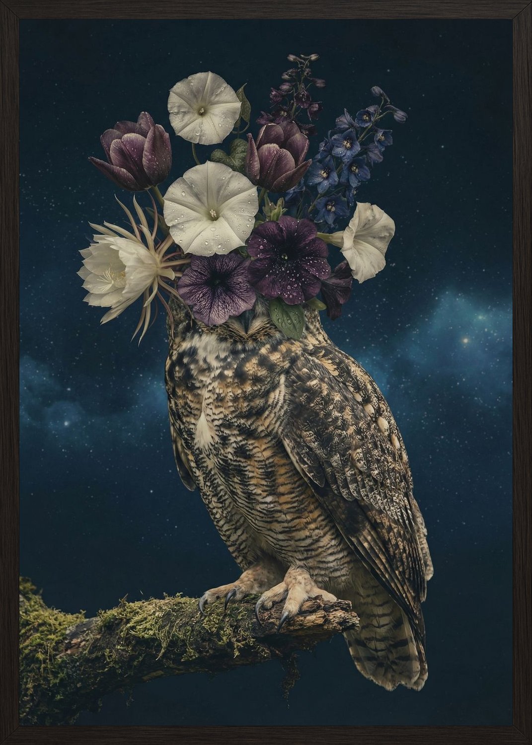 Poster in black frame