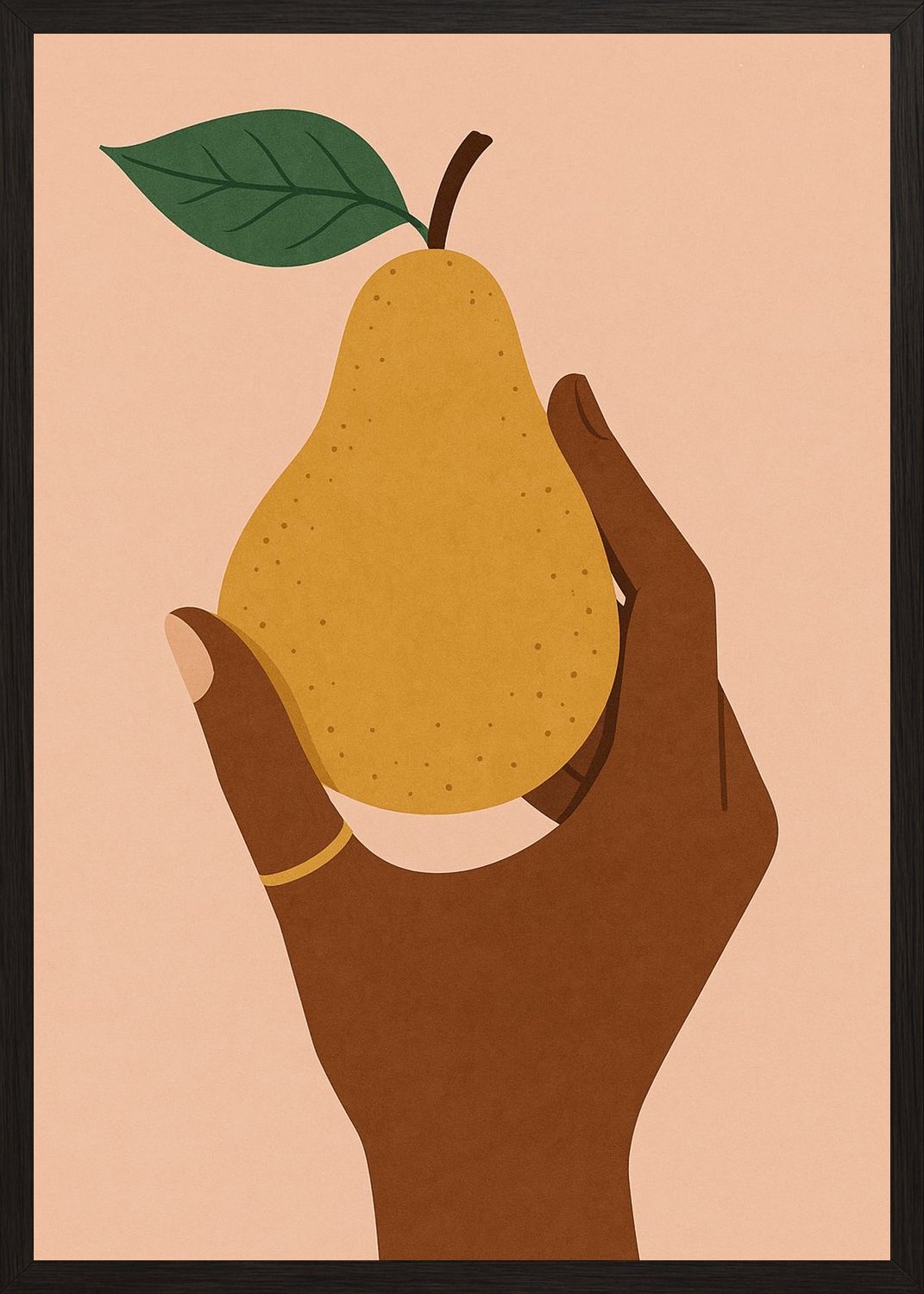 Poster in black frame