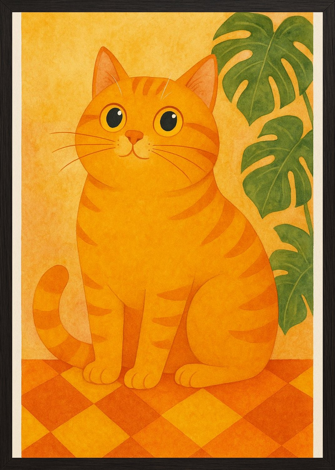 Poster in black frame