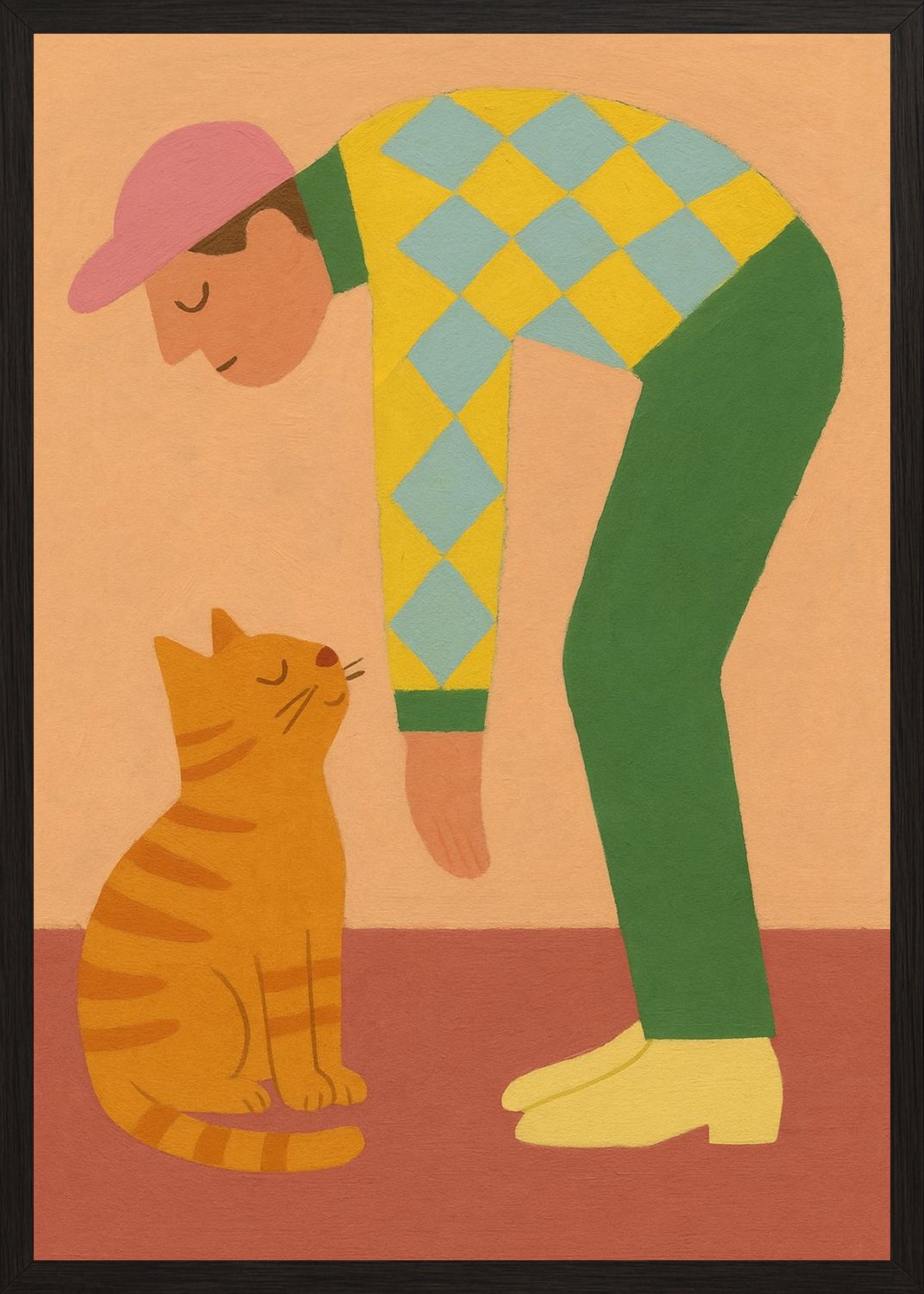 Poster in black frame