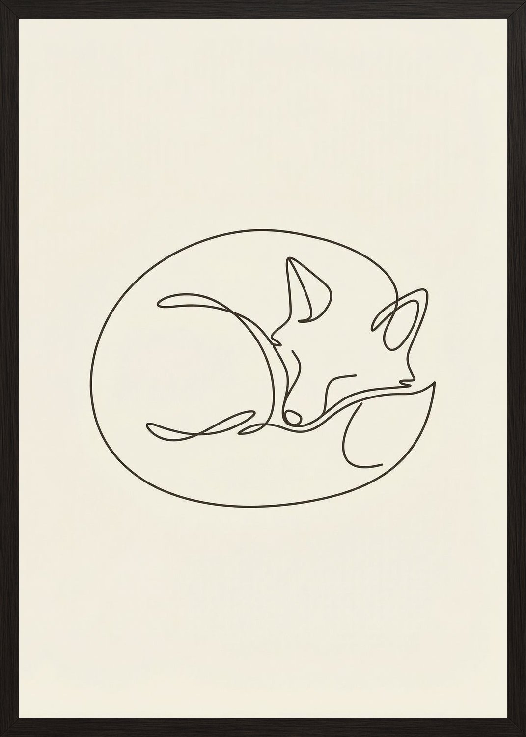 Poster in black frame