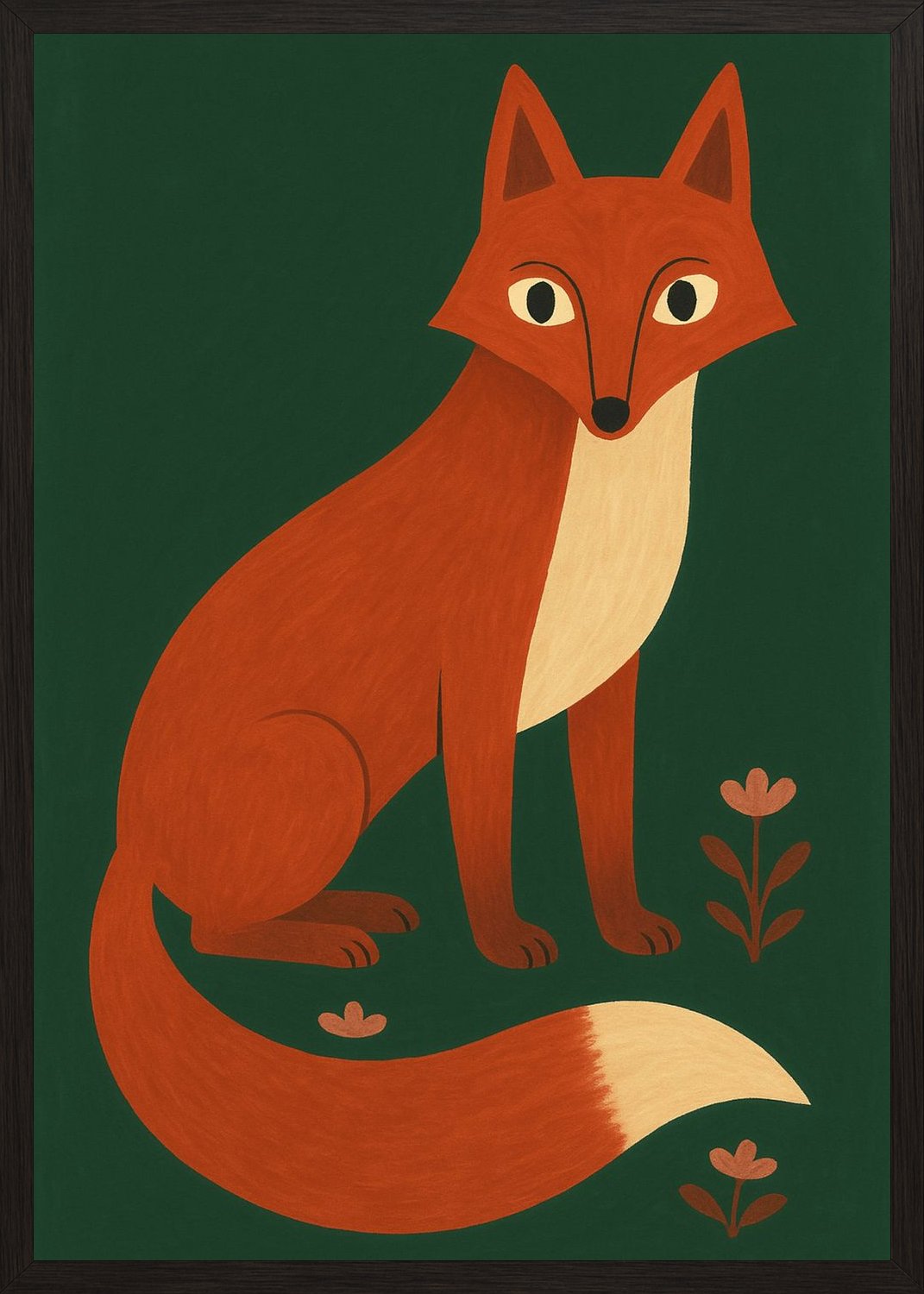 Poster in black frame