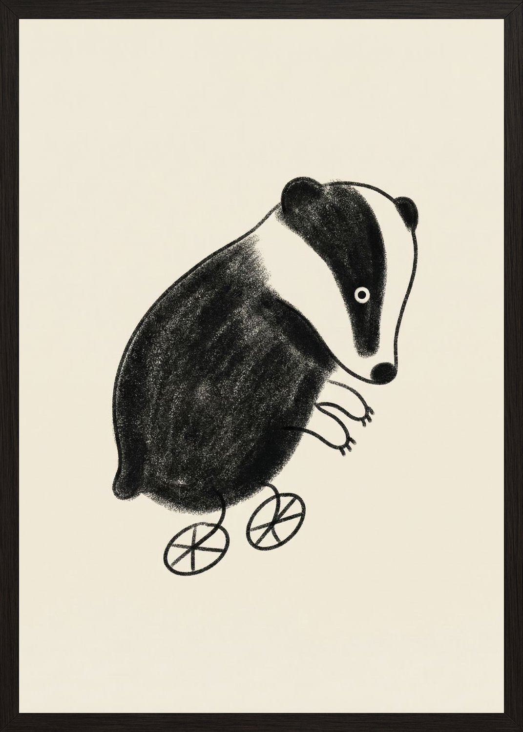 Poster in black frame