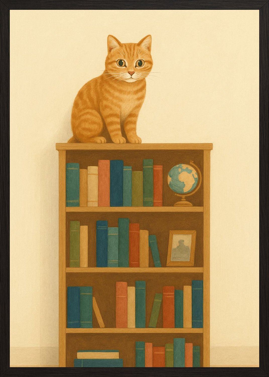 Poster in black frame