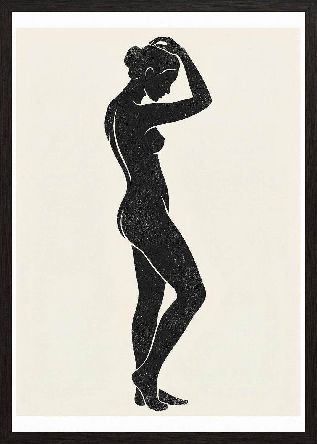 Poster in black frame