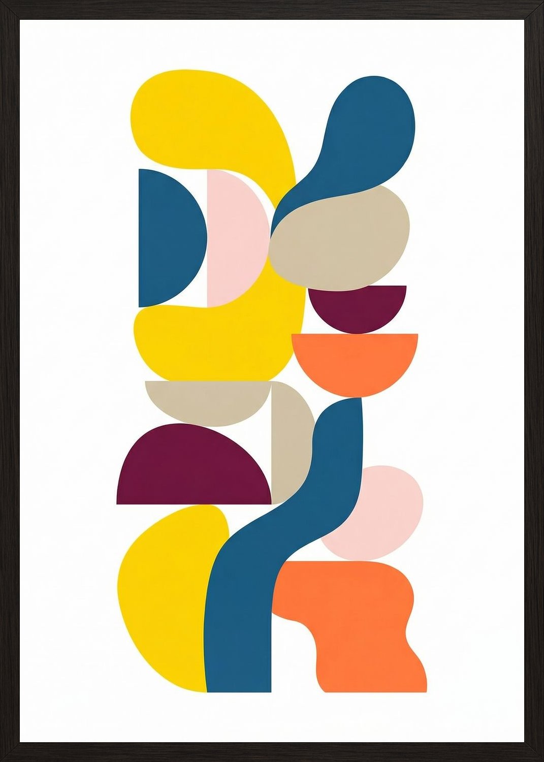 Poster in black frame