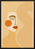 Poster in black frame
