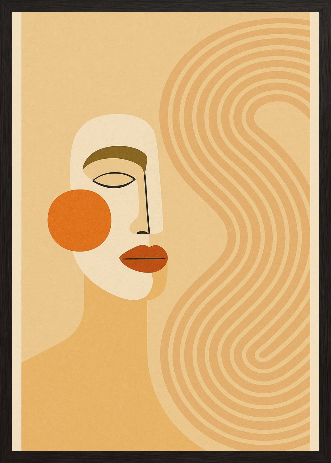 Poster in black frame