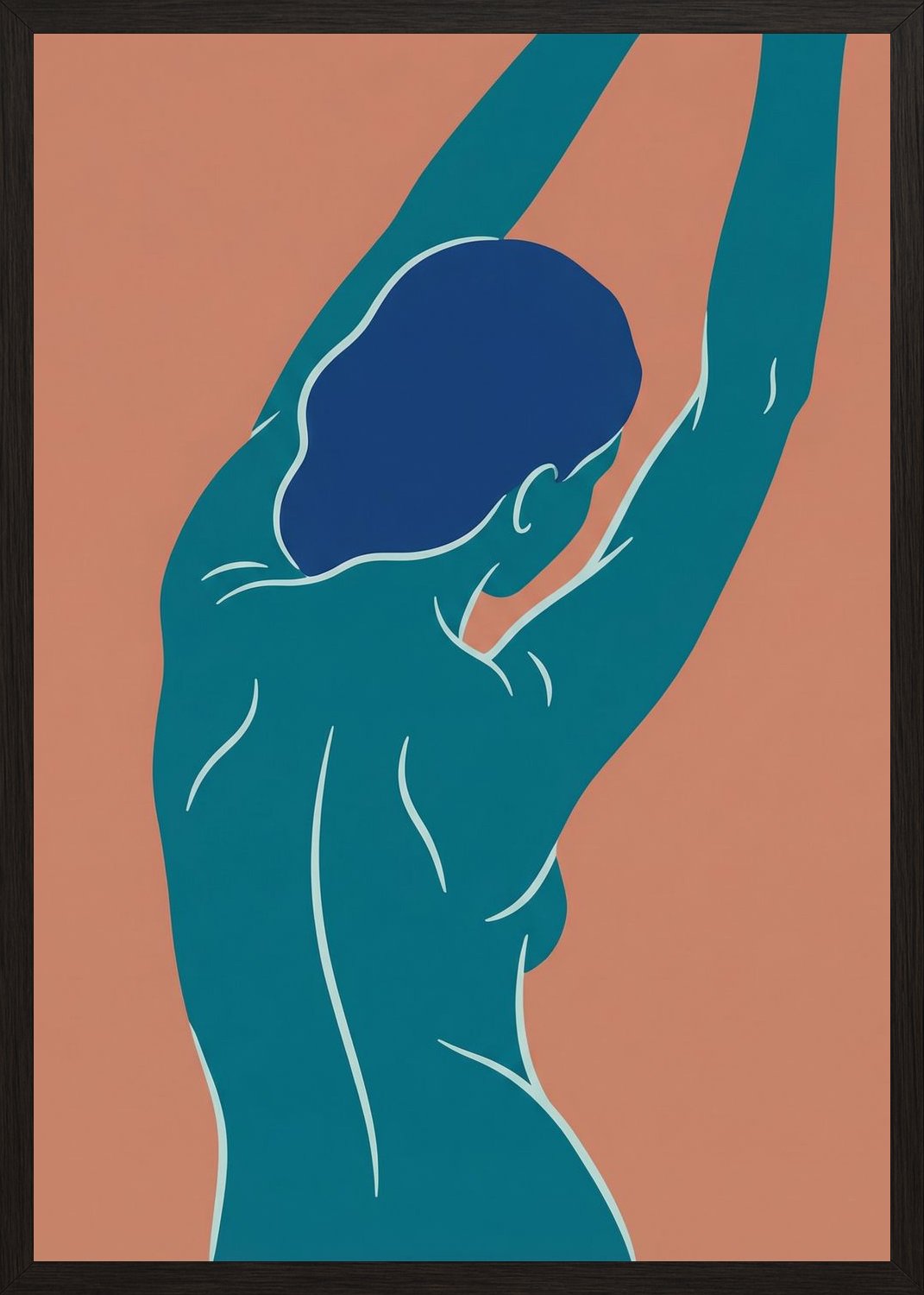 Poster in oak frame