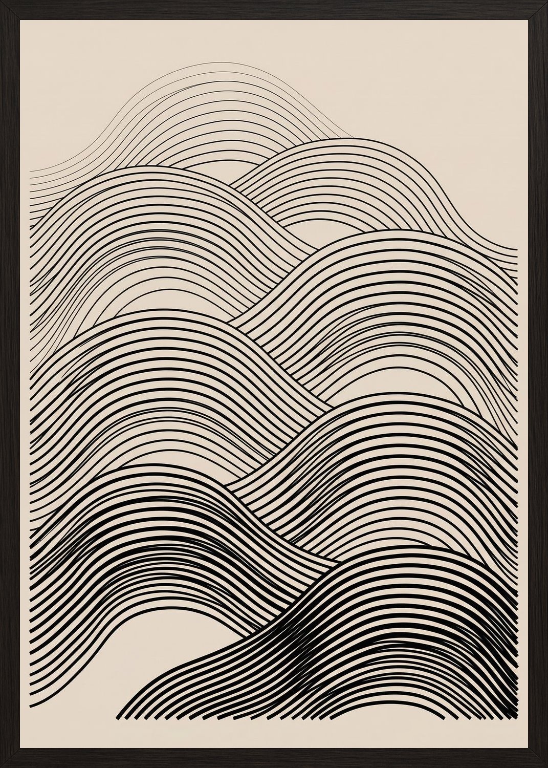 Poster in black frame