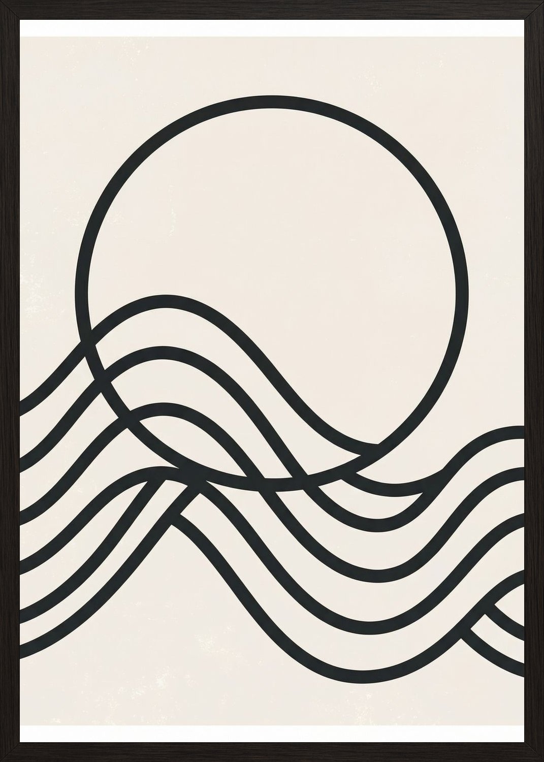 Poster in oak frame