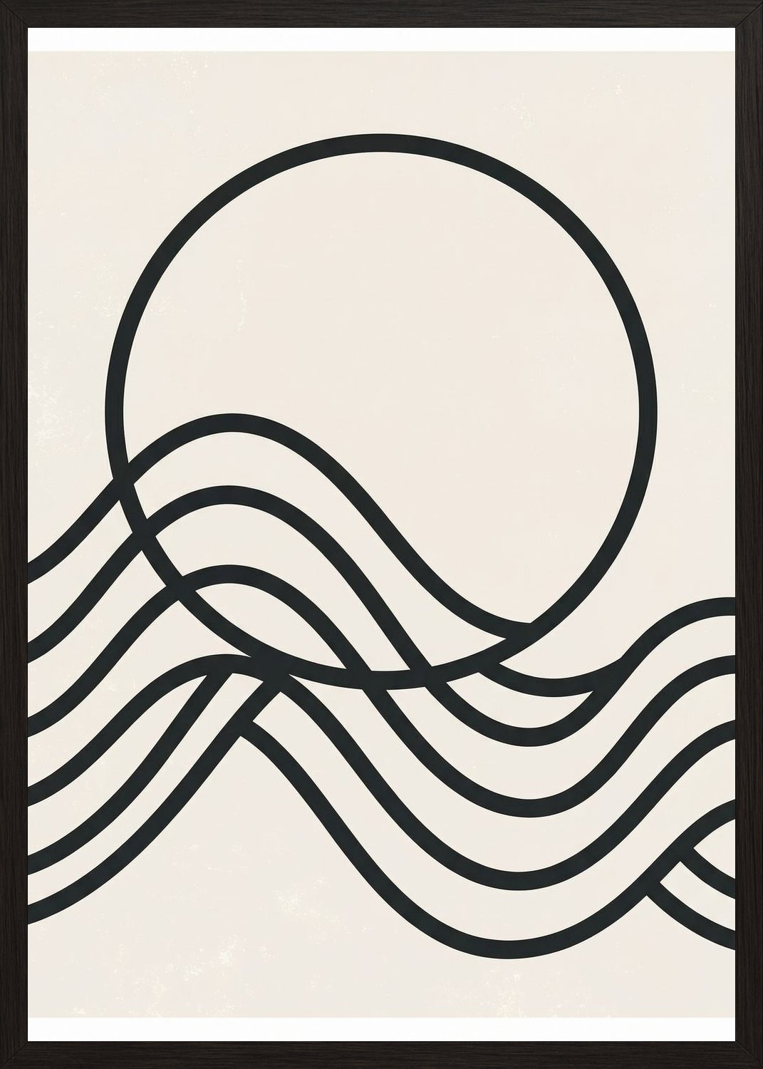 Poster in black frame