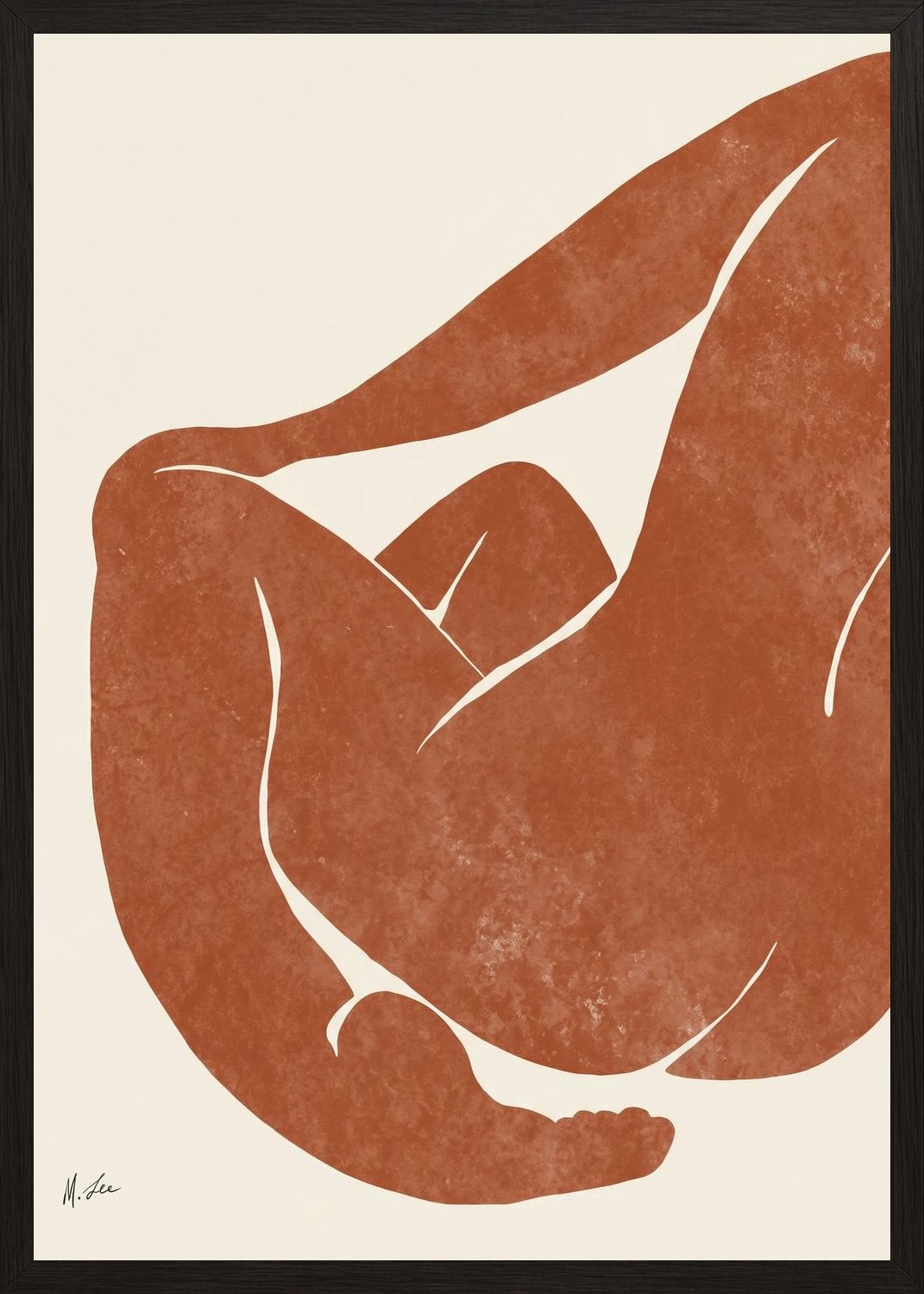 Poster in black frame