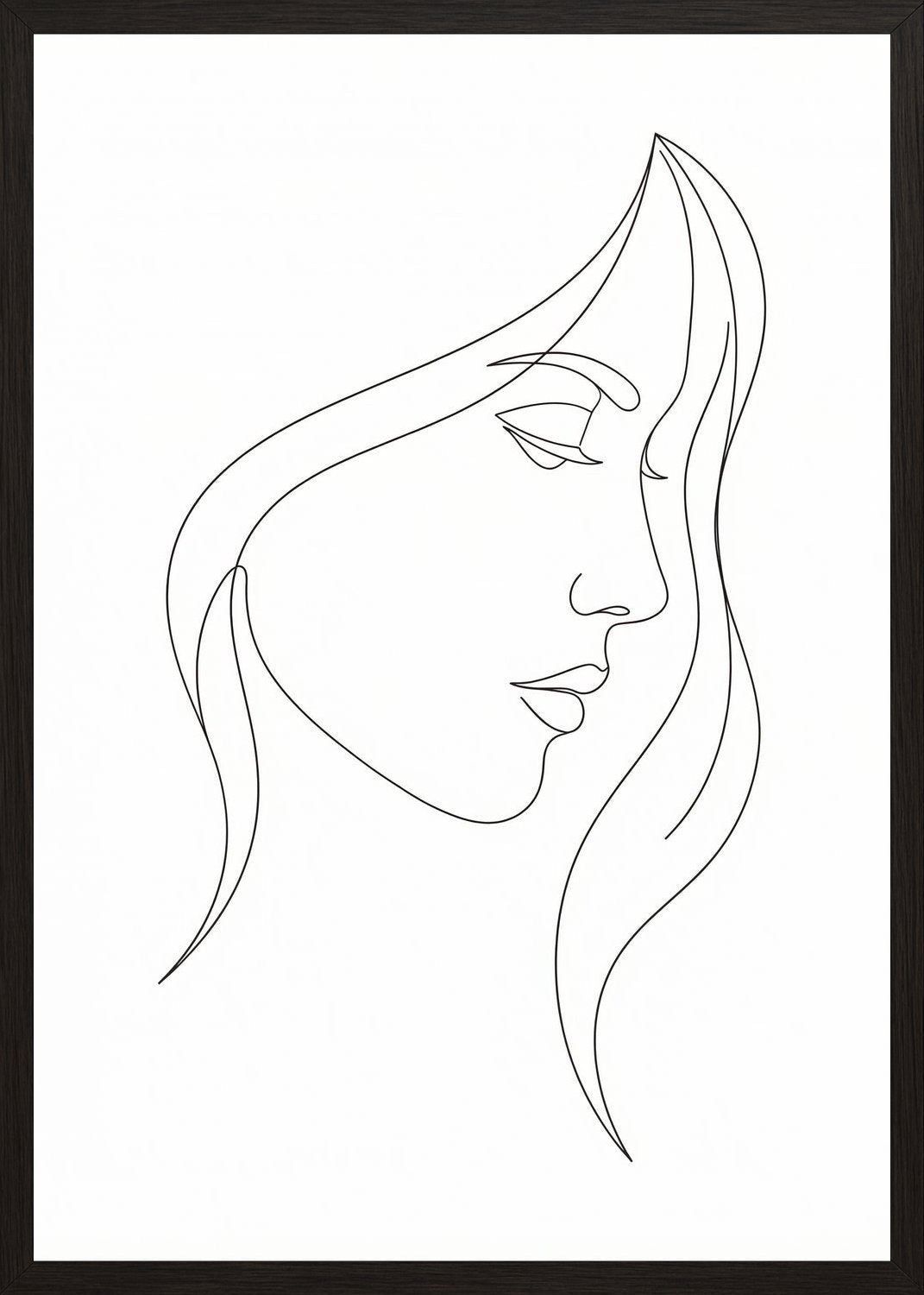Poster in black frame