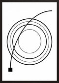 Poster in black frame