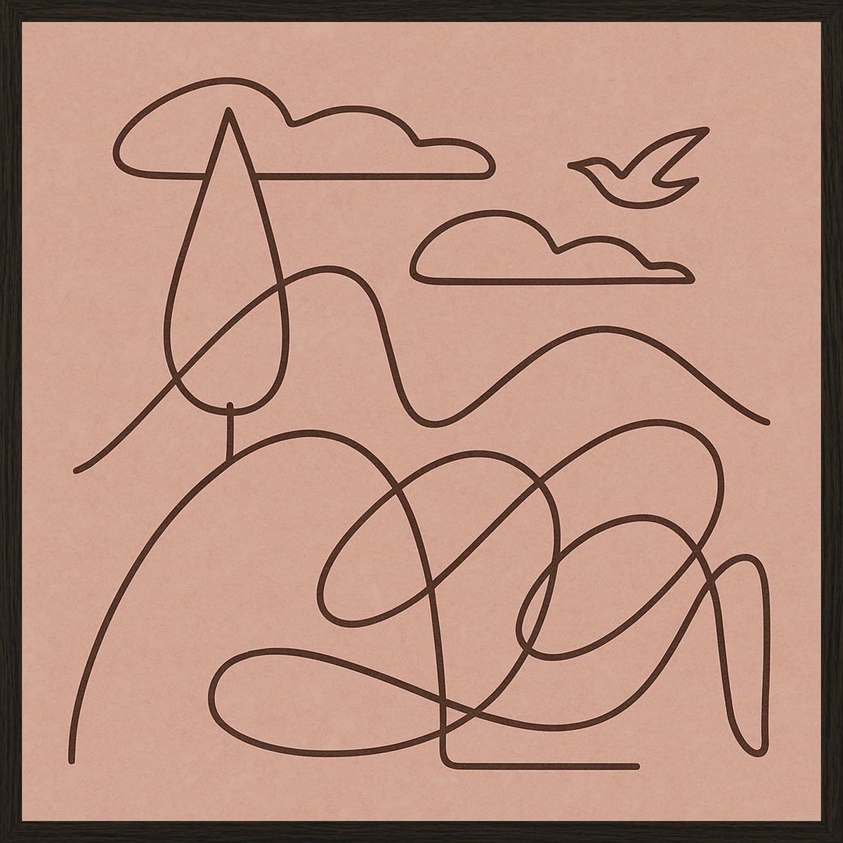 Poster in black frame