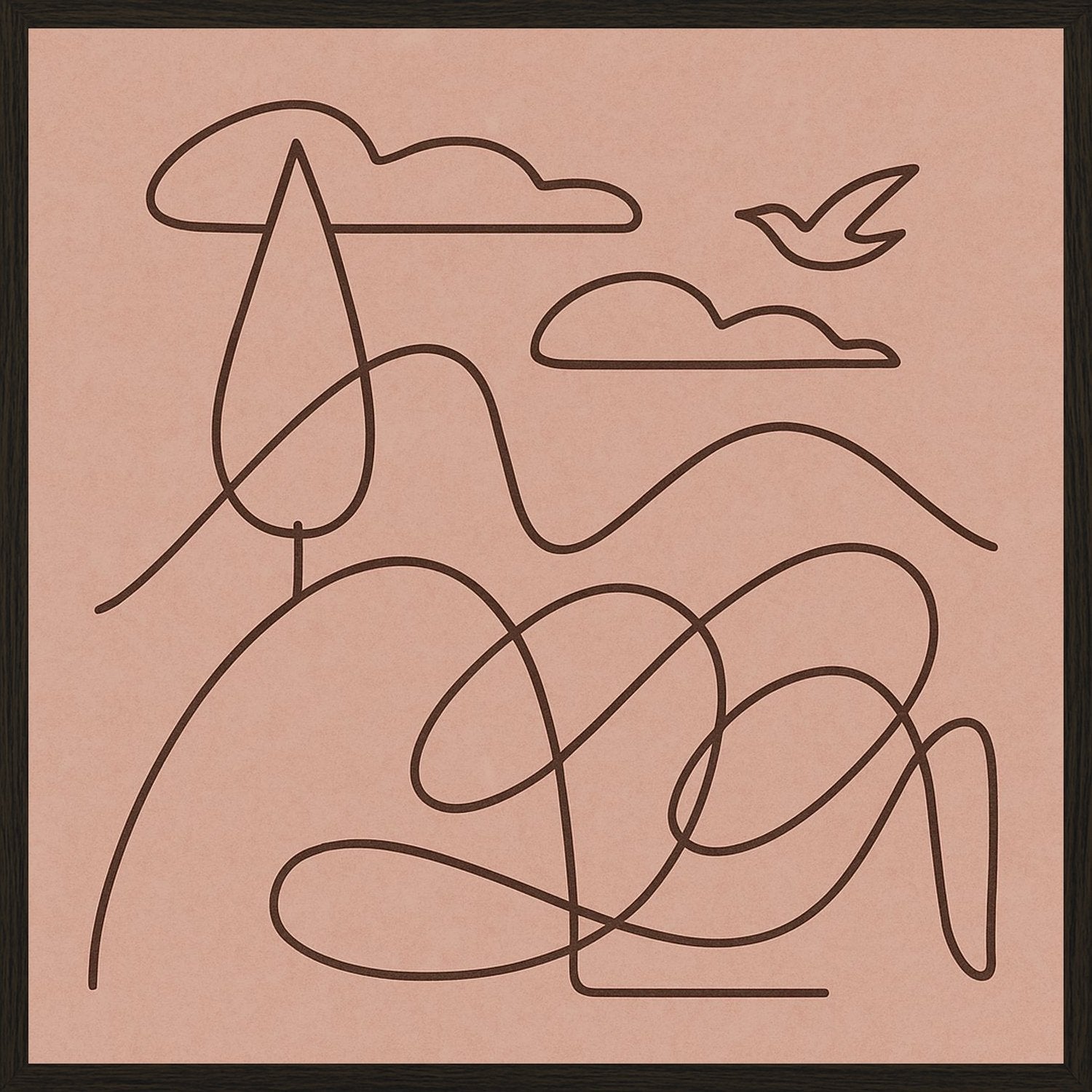 Poster in black frame