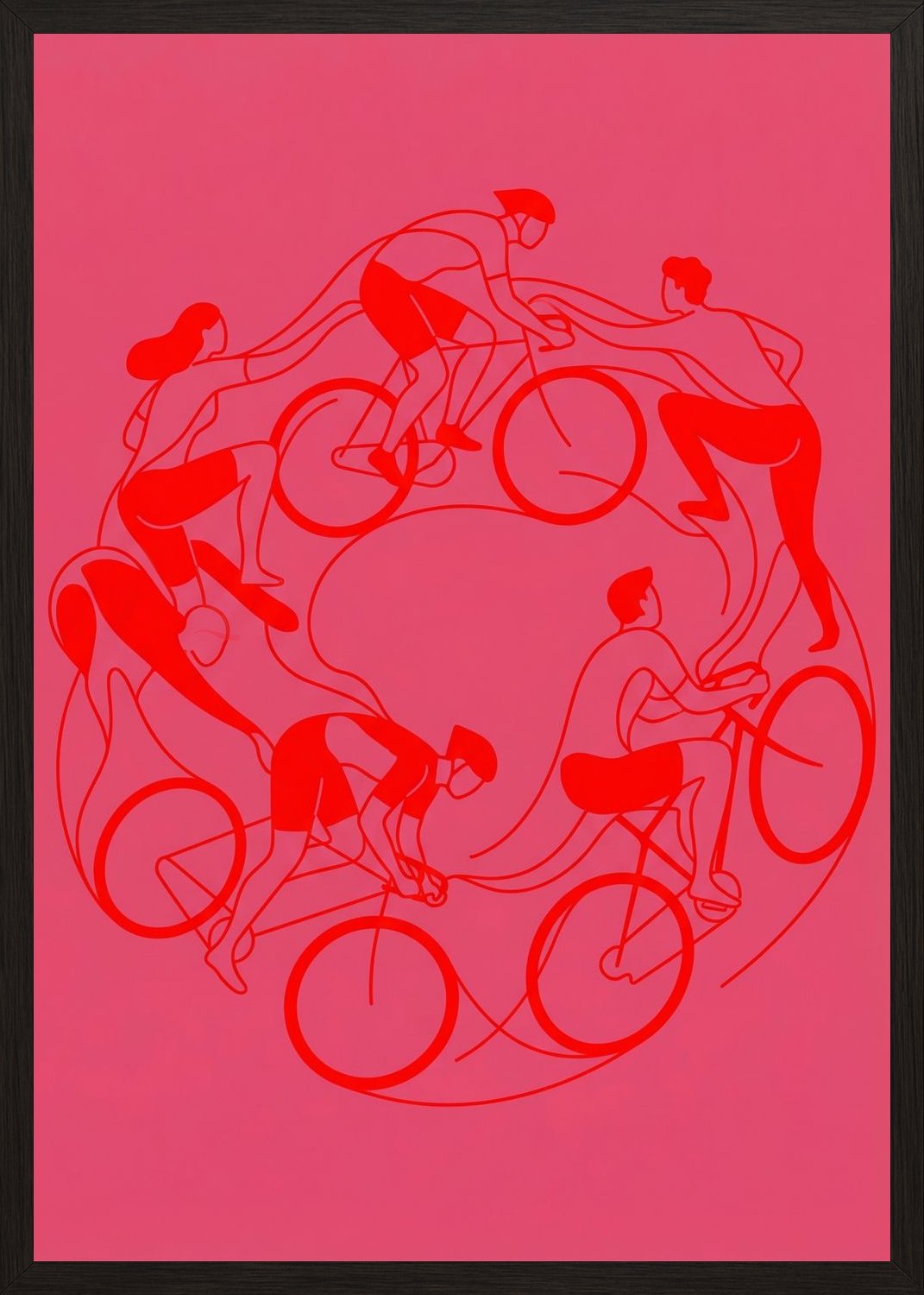 Poster in oak frame