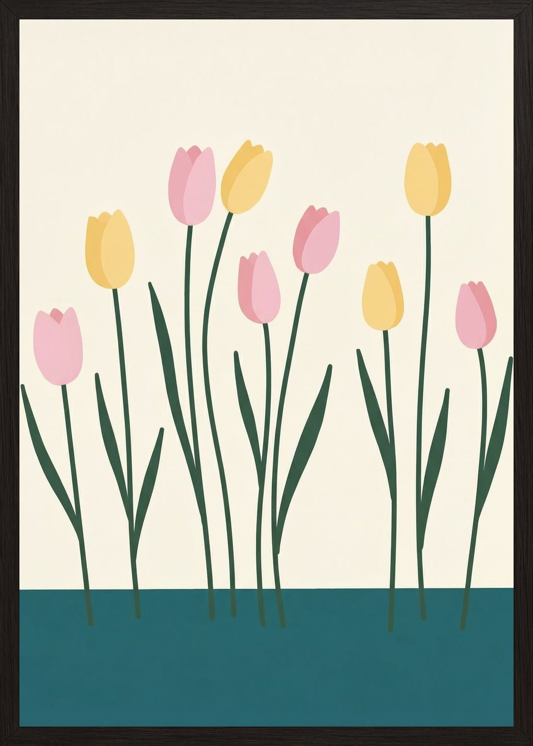 Poster in black frame