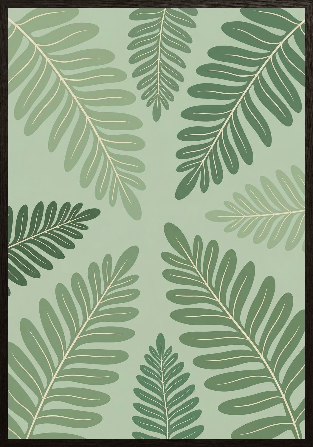 Poster in black frame