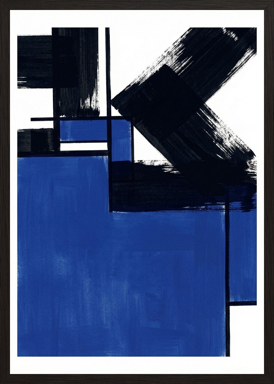 Poster in black frame