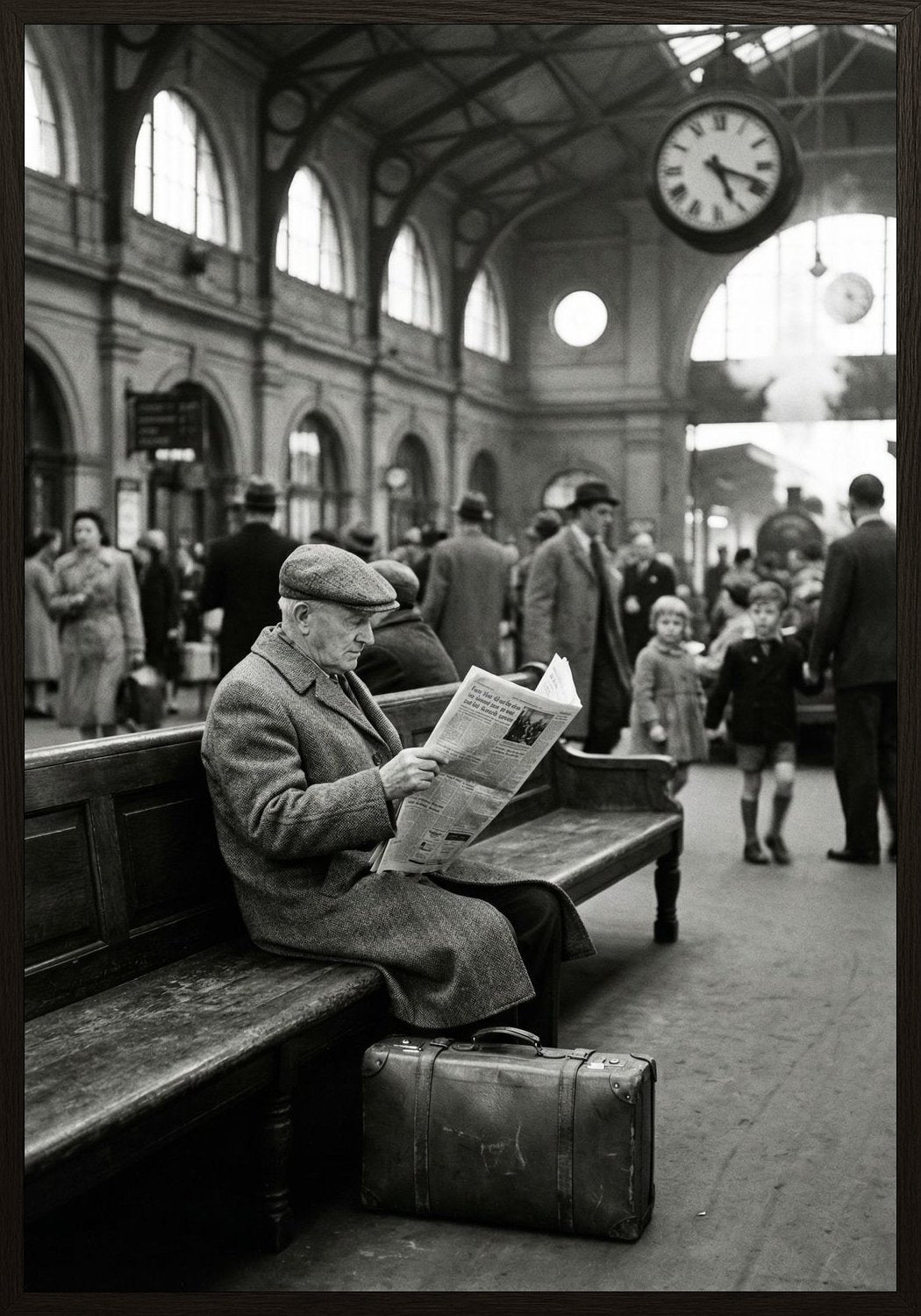 Poster in black frame