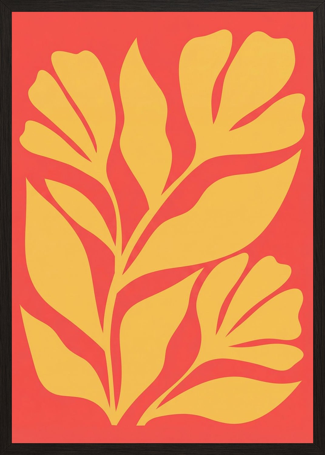 Poster in oak frame