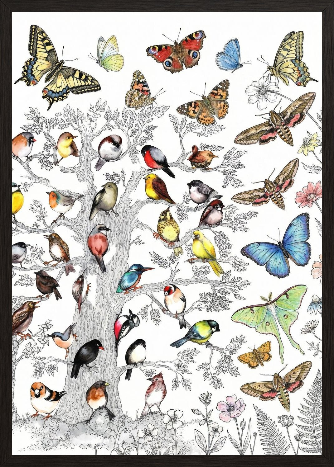 Poster in black frame