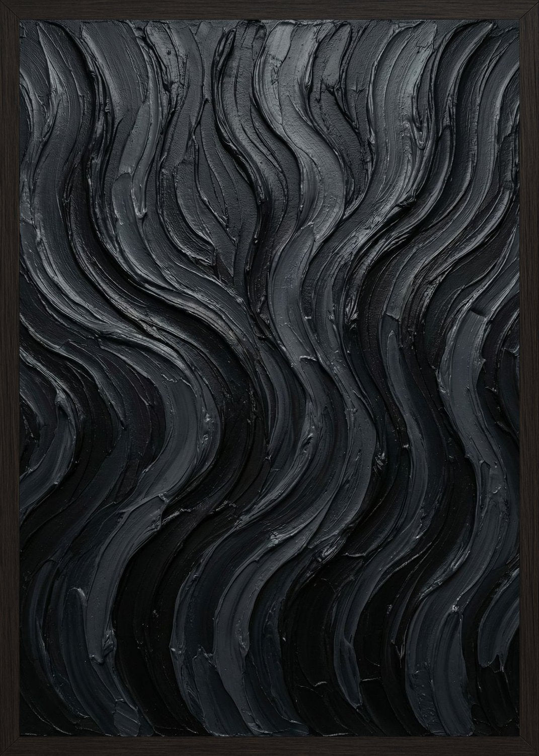 Poster in black frame
