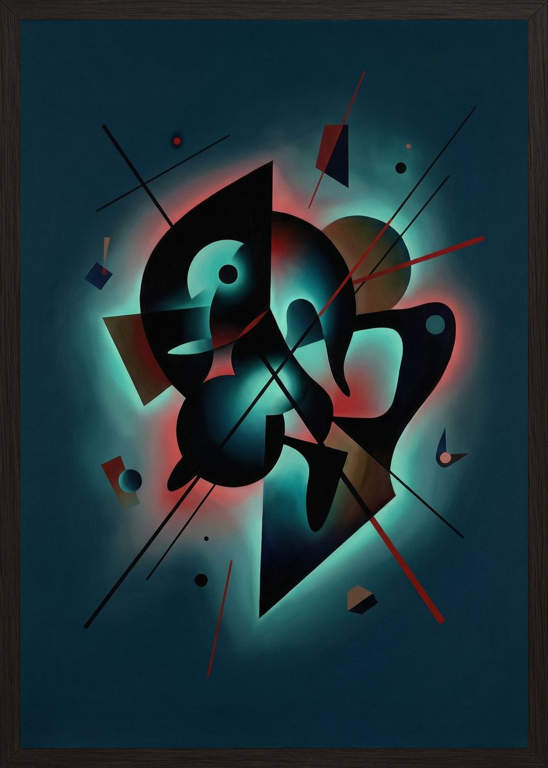 Poster in black frame