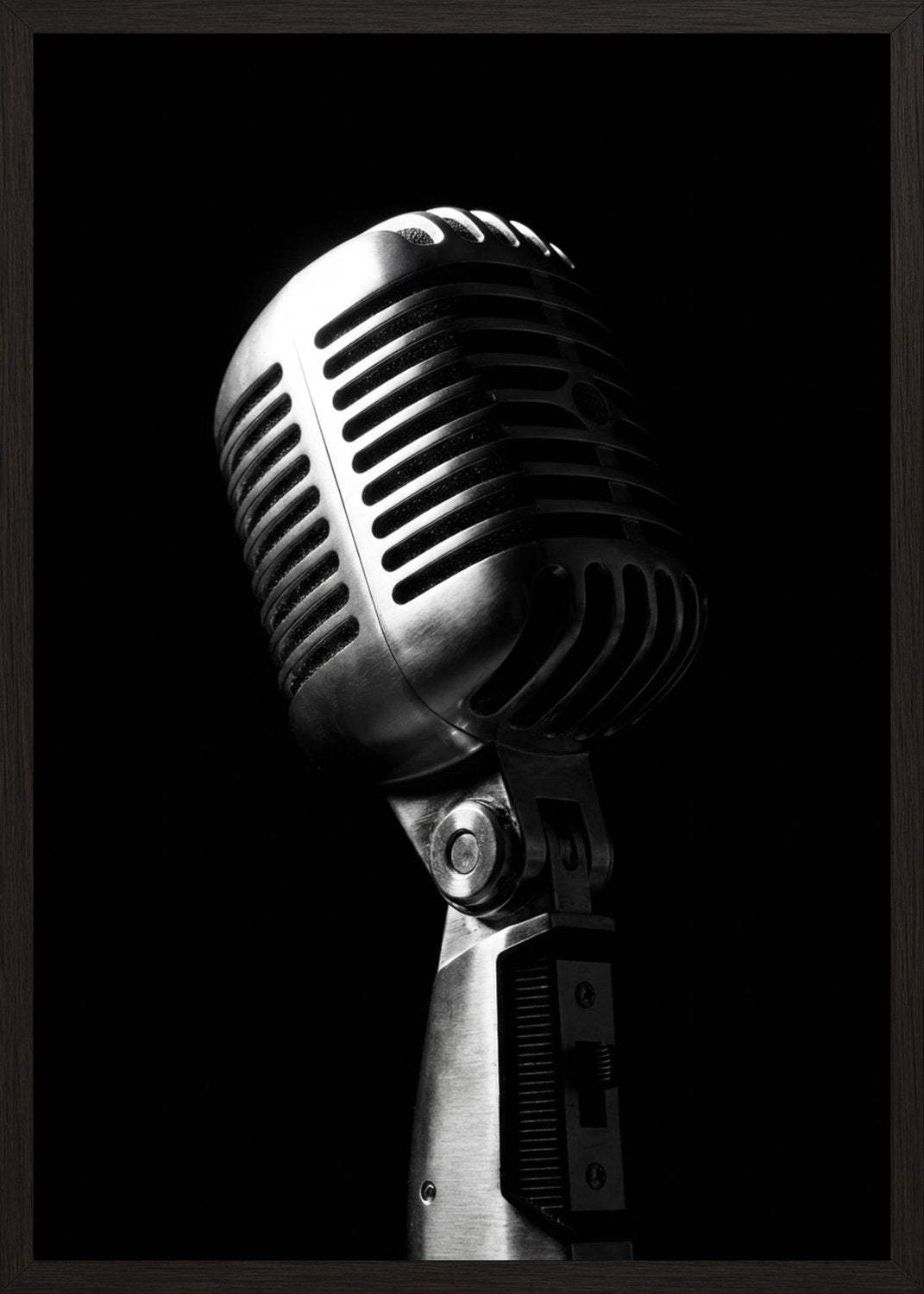 Poster in black frame