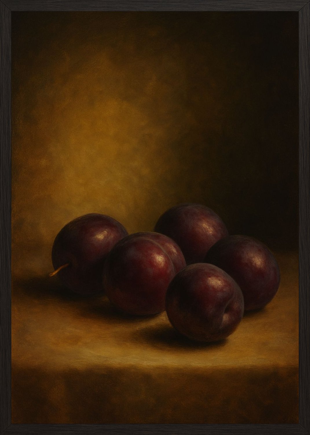 Poster in black frame