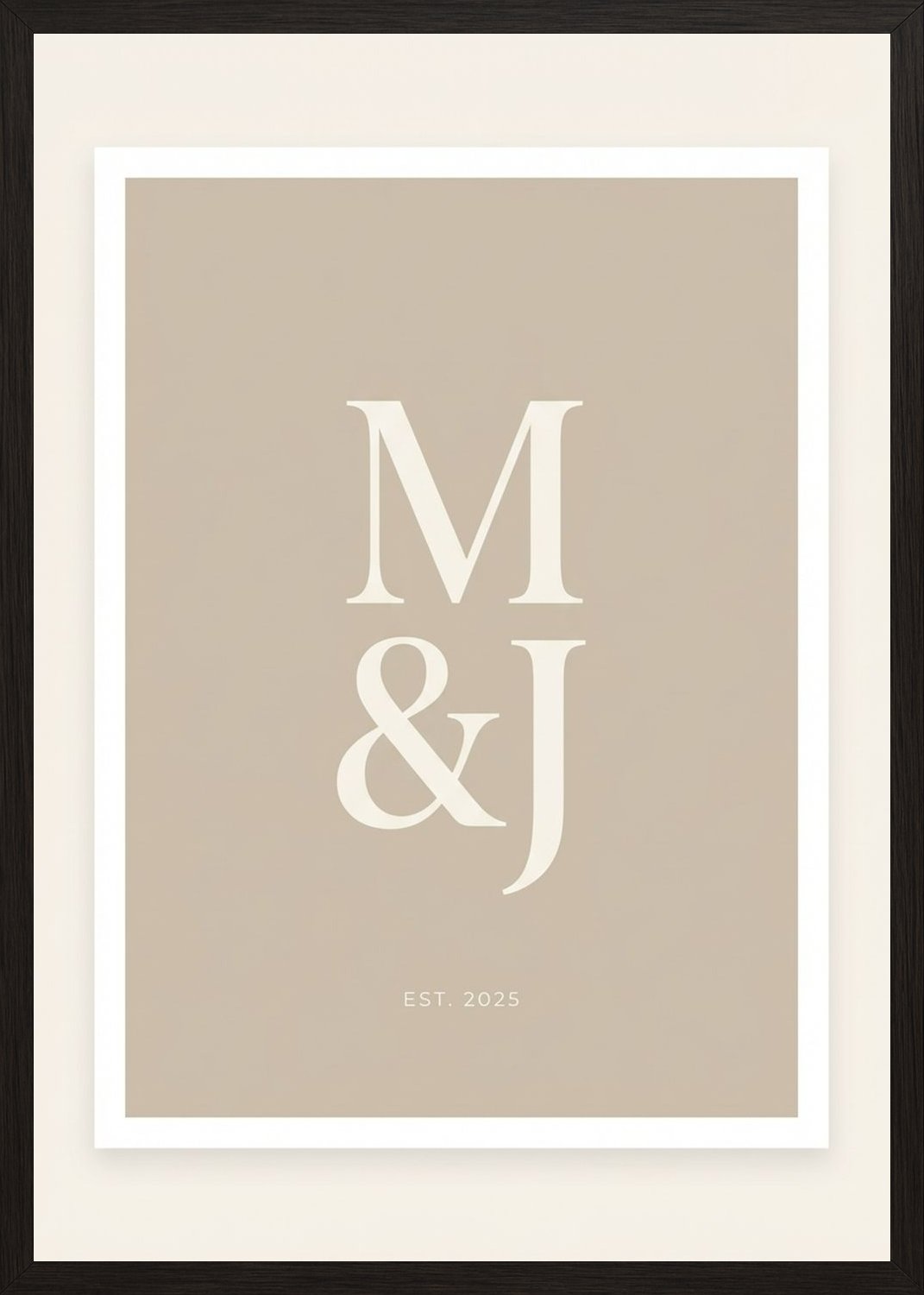 Poster in black frame