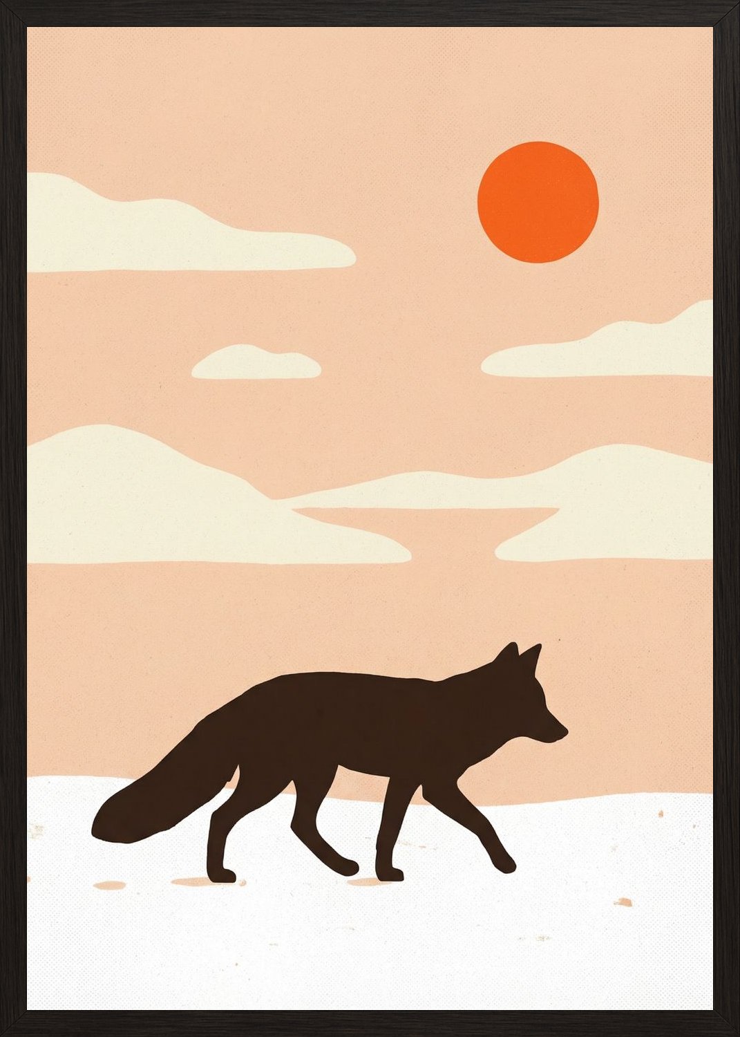 Poster in oak frame