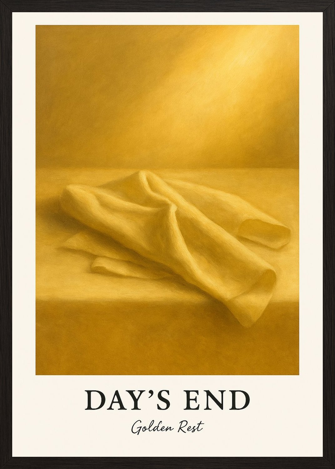 Poster in black frame