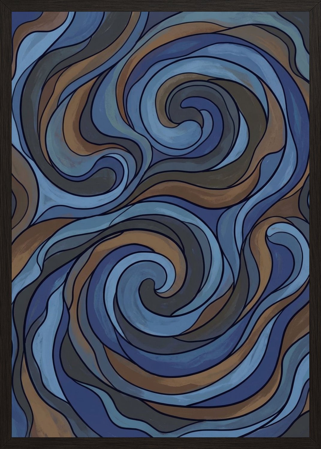 Poster in oak frame
