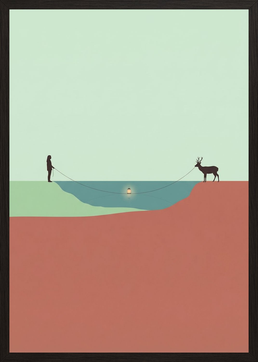 Poster in black frame