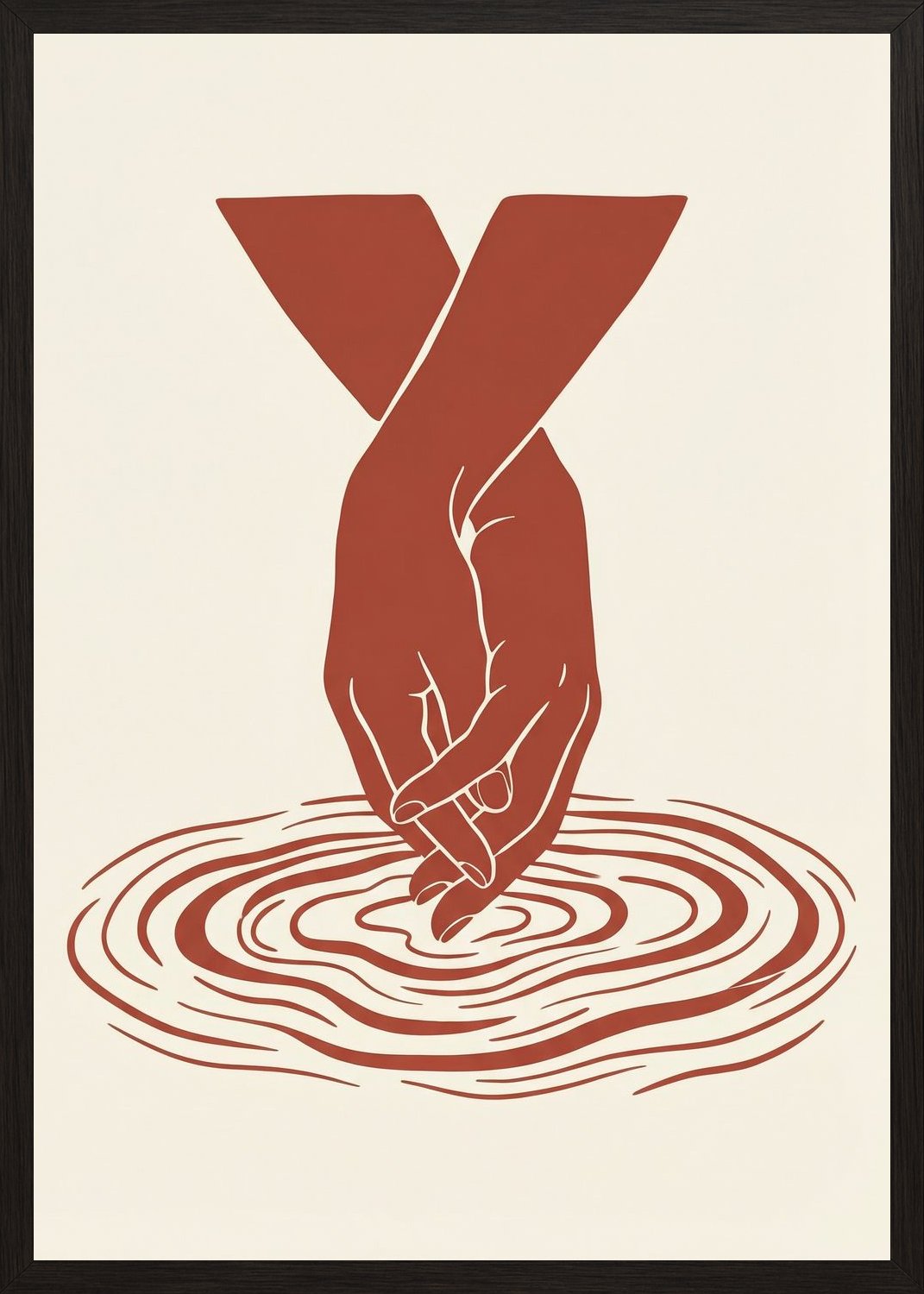 Poster in black frame