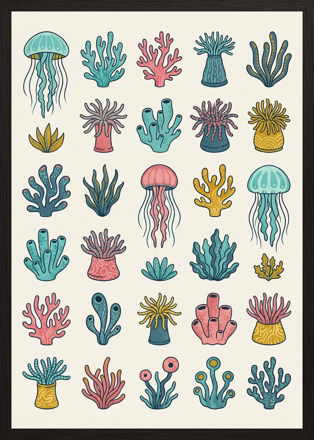 Poster in black frame