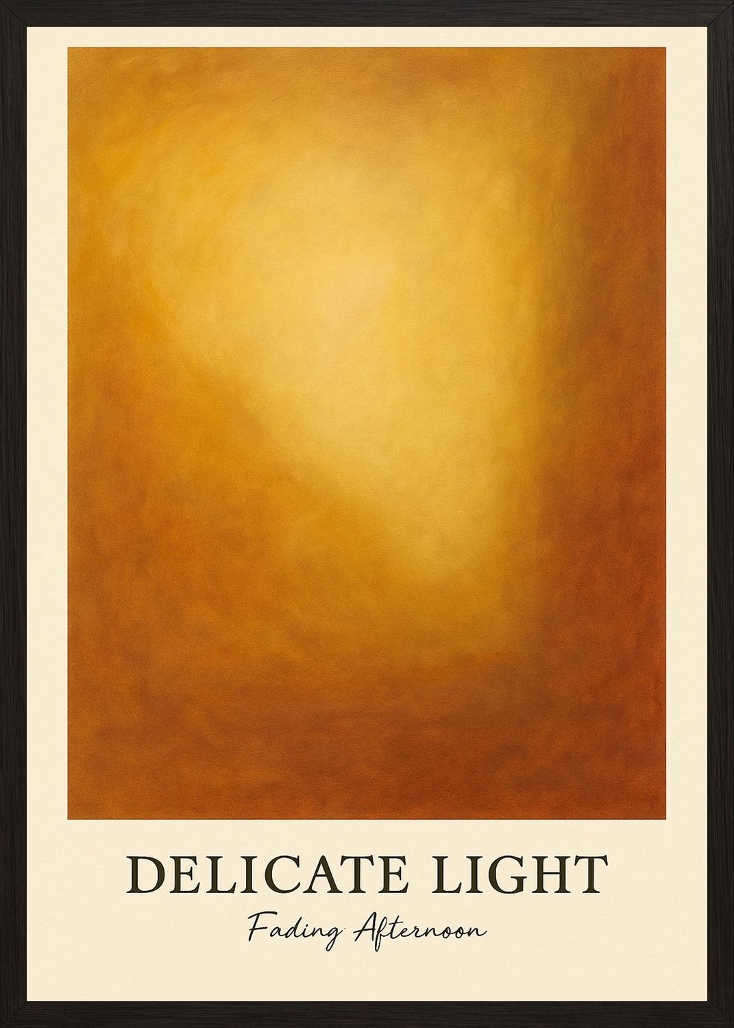 Poster in black frame