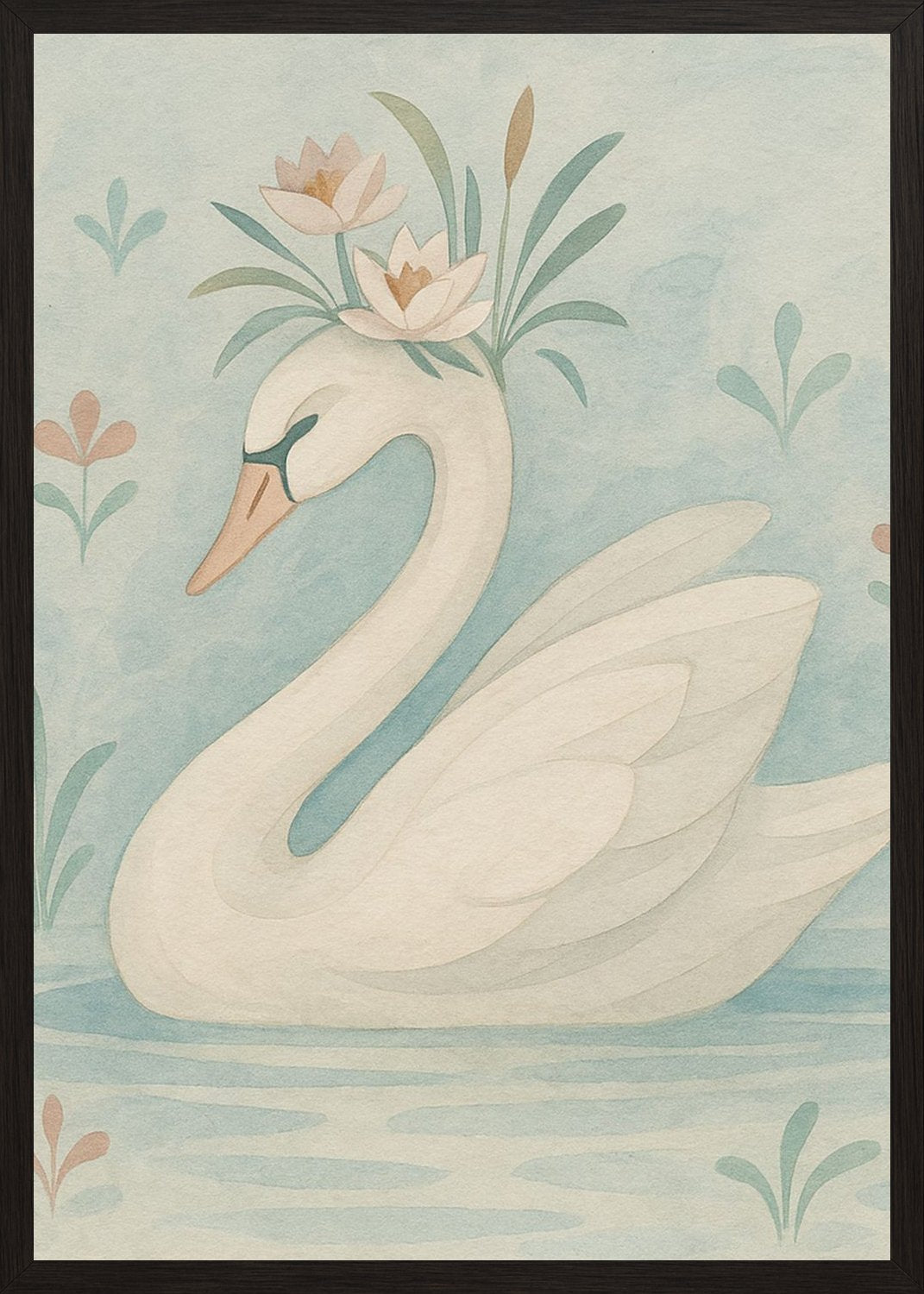 Poster in black frame