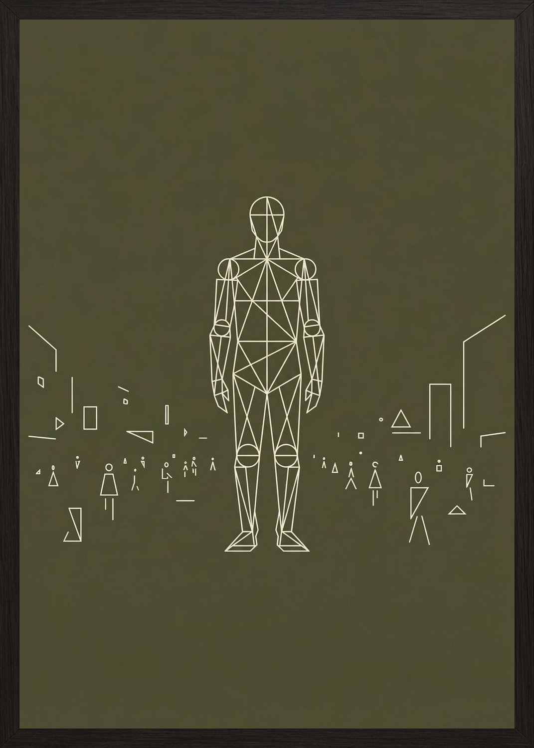 Poster in black frame