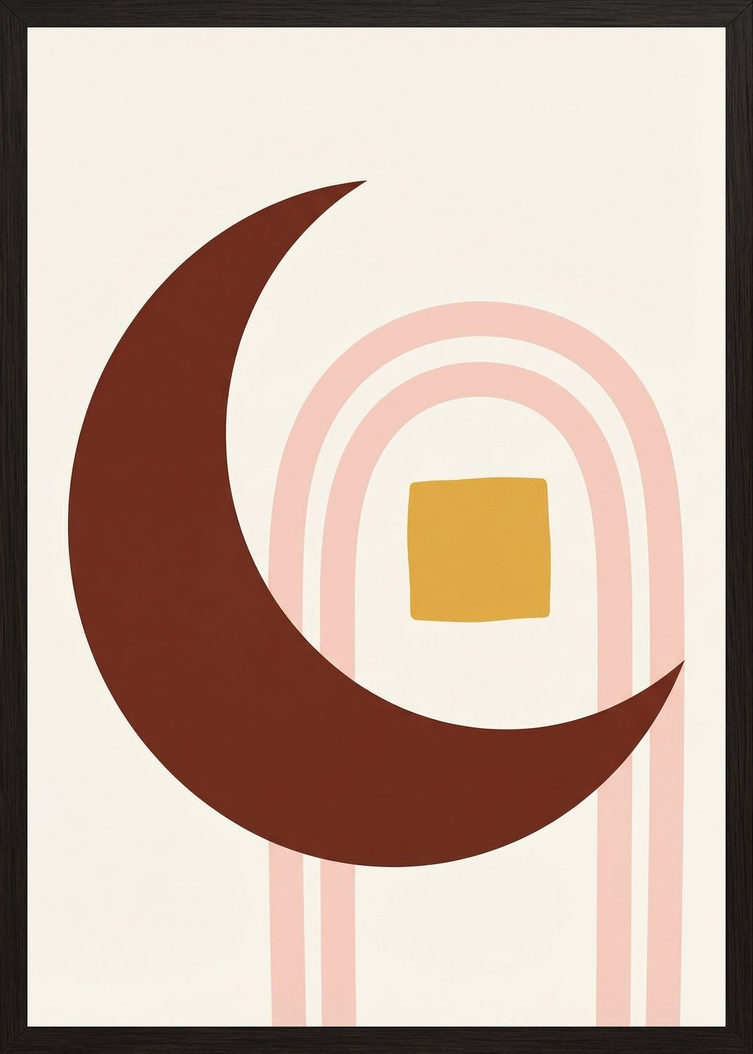 Poster in black frame