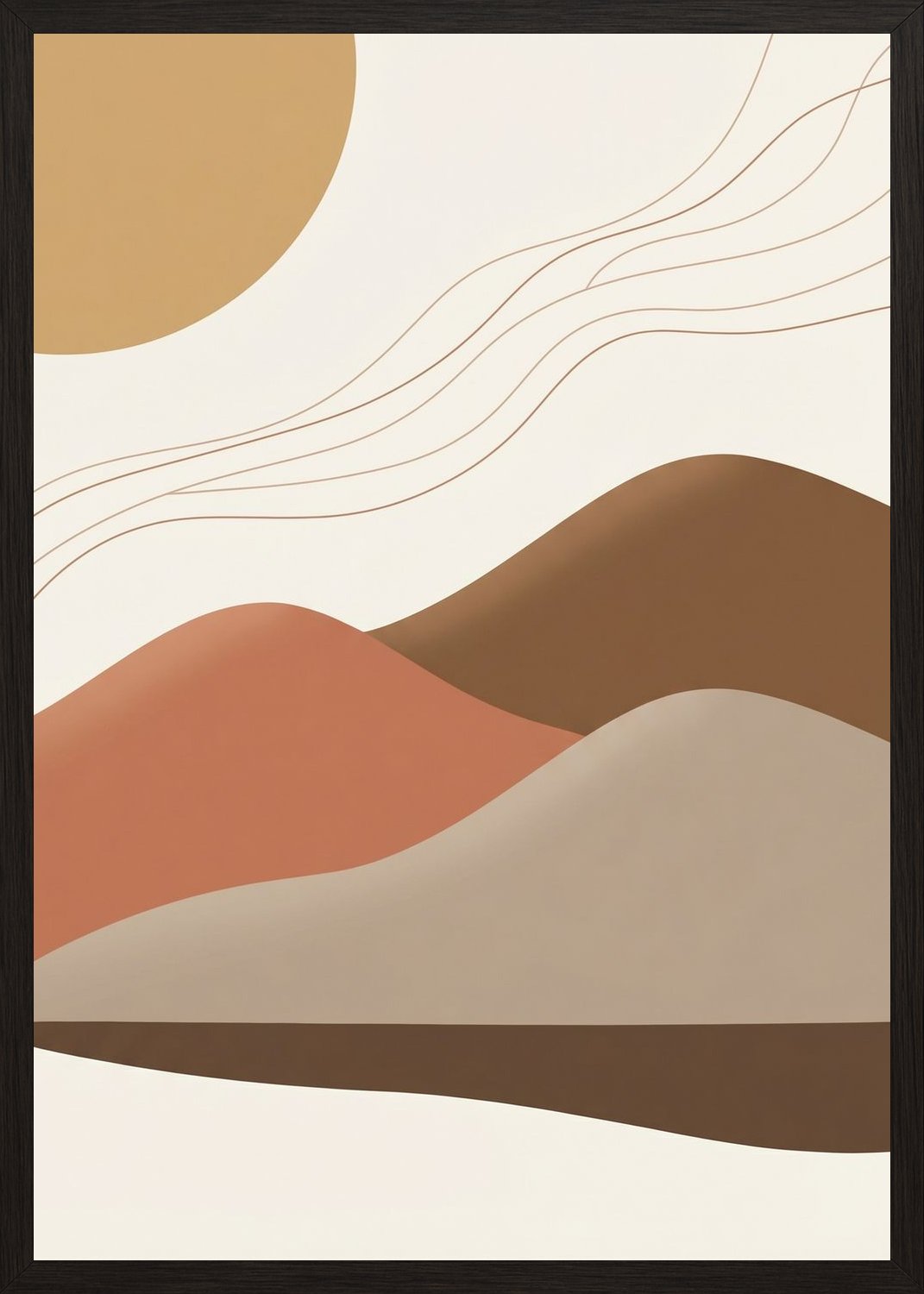 Poster in oak frame