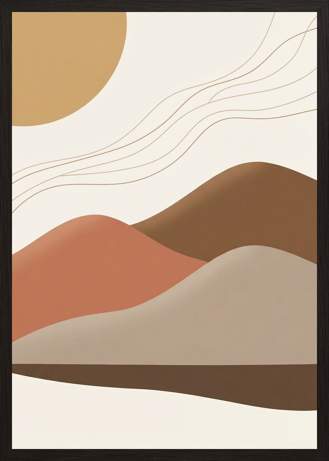 Poster in black frame