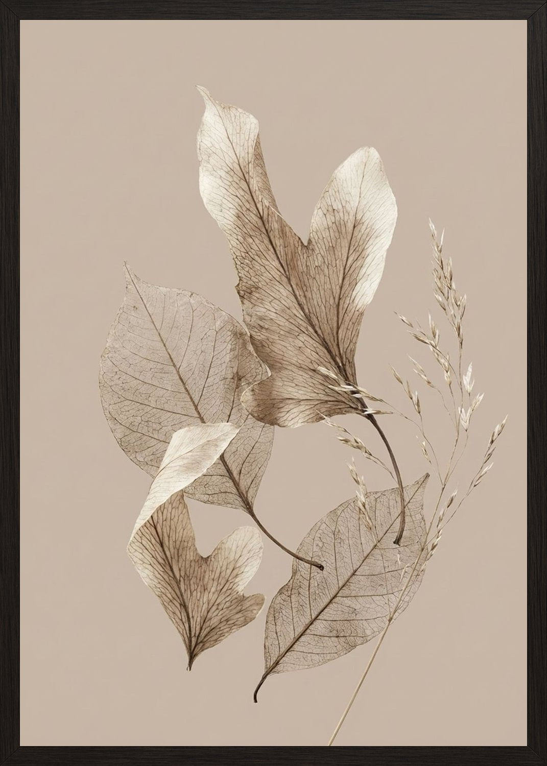 Poster in black frame